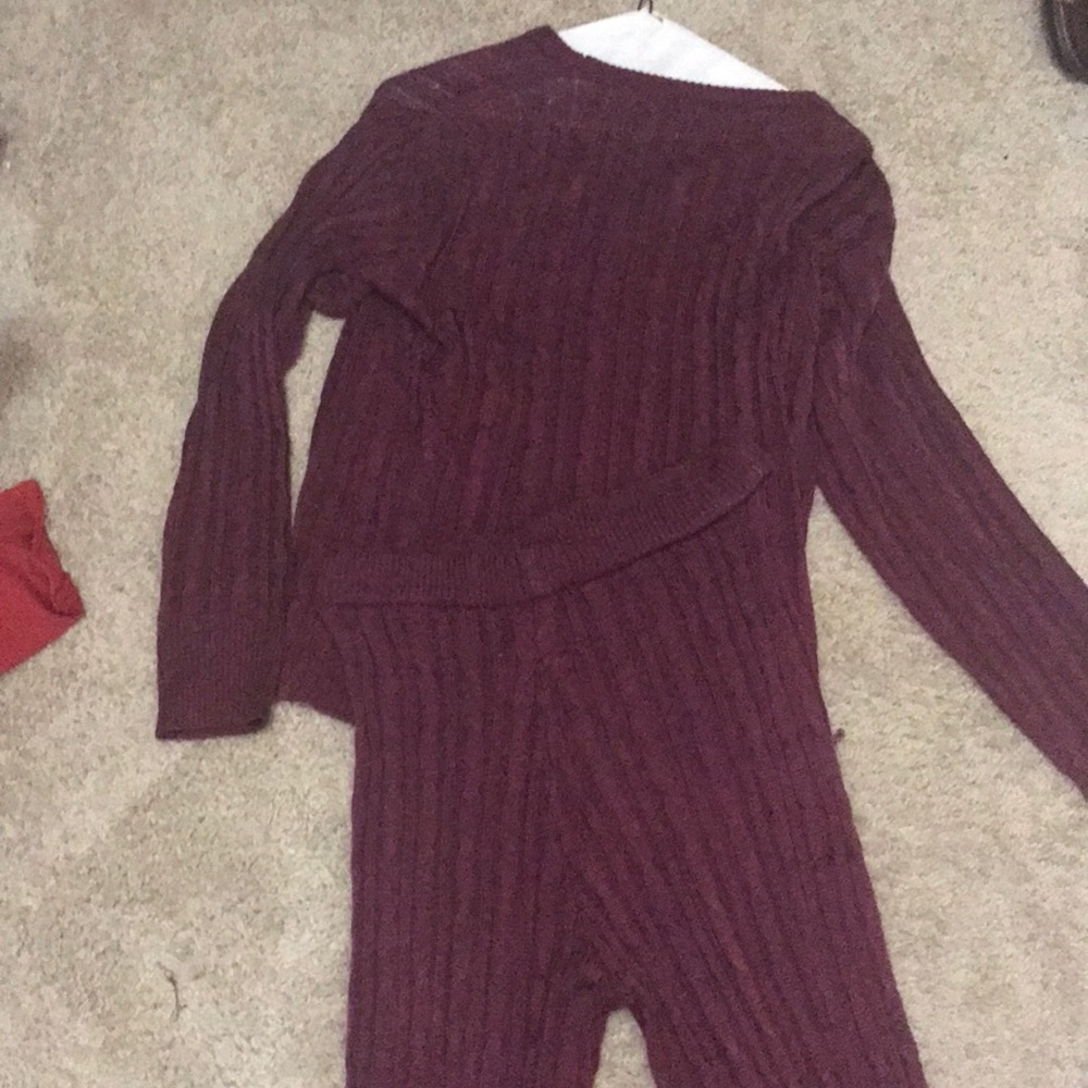 Two pice knit sweater and tights
